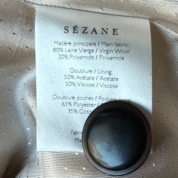 Sézane Johnson coat in camel ~ size 38, pre-owned! - Picture 5 of 6